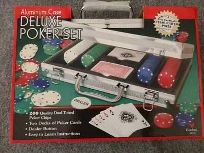 Deluxe Poker Set in Aluminum Case  (Free Shipping with 6 Purchases) - Image 1 of 4