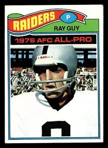 Topps Ray Guy #320 EX 1977 Oakland Raiders - Imagen 1 de 2