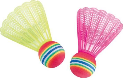 Sunflex 2 Strandfederbälle Tropical |Badmintonball Ball Bälle Federball Plastik