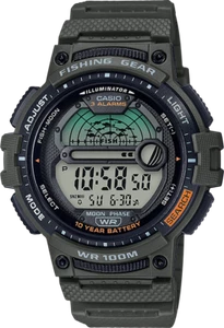 Casio Fishing Gear Men's Quartz Olive Green Band 48mm Watch WS1200H-3AV - Picture 1 of 3