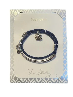 Pulsera Vera Bradley Estrás Paloma Azul Envolvente Foto 1 de 3