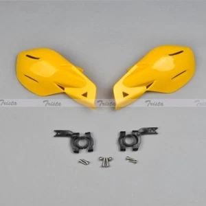 2XYellow Motorcycle Motocross Dirt Bike ATV 7/8"Handlebar Hand Guards Handguards - Picture 1 of 5