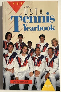 USTA Official Tennis Yearbook 1989 USA Olympic Team Cover Vintage - Picture 1 of 3