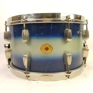 Slingerland #194 8x14"Super Gene Krupa Radio King Snare Drum Blue Silver Duco40s - Picture 1 of 14