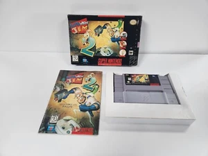 Earthworm Jim 2 (Super Nintendo) SNES EN CAJA Completo PROBADO - Imagen 1 de 11