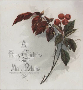 Frohe Weihnachten - Viktorianische Grußkarte - Bild 1 von 1