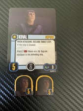 Star Trek Attack Wing Koval Captain Crew Card New