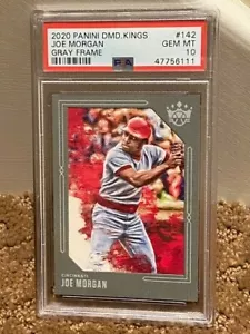 2020 Panini Diamond Kings Joe Morgan Gray Frame #142 PSA 10 POP 1 Reds - Picture 1 of 1