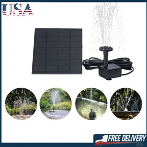 Solar Power Fountain Submersible Floating Water Pump Bird Bath Pond Garden Pool - Picture 1 of 12