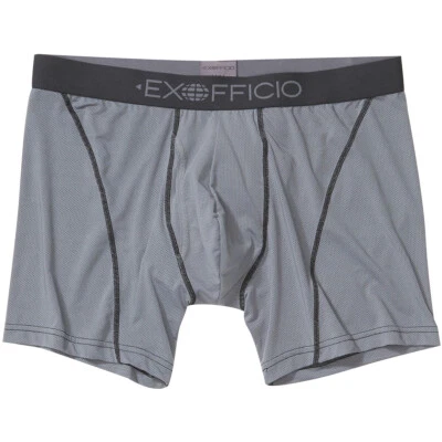 Calzoncillos boxer ExOfficio Give-N-Go 2.0 Sport Mesh 6" - acero ónix/negro Foto 1 de 3
