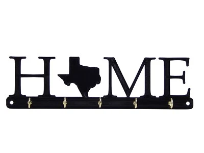 Texas Home Lone Star State Shape Key Holder Hanger Rack Housewarming Wall Gift - Image 1 of 4