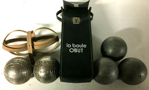 OBUT ancienne triplette boule pétanque ancien concours