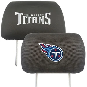 Fanmats NFL Tennessee Titans 2-Piece Embroidered Headrest Covers - Picture 1 of 1