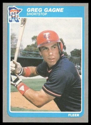 Greg Gagne Minnesota Twins #U-43 1985 Fleer Update Baseball Card - Image 1 of 2