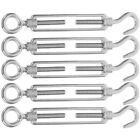 5 Pcs Hitch Shackle Rope Tension Hook Turnbuckle Flower Basket Wire