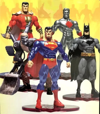 Juego de 5 DC Direct Superman/Batman Public Enemies Metallo Shazam Captain Atom Foto 1 de 4