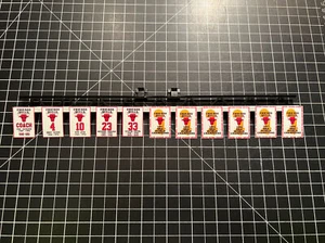 Chicago Bulls CHEXX Mini Championship & im Ruhestand # Banner + 1 RAFTER KIT - Bild 1 von 6