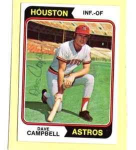 Autogramm Dave Campbell Astros 1974 Topps Traded signed - Bild 1 von 1