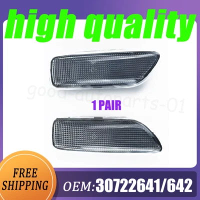 1 PAIR For VOLVO S60 V70 S80 XC90 L&R Side Marker Light Bumper Turn Signal New - Image 1 of 4