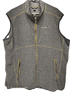Eddie Bauer First Ascent Hybrid Weste Herren Large grau FREEHEAT Primaloft Fleece - Bild 1 von 2