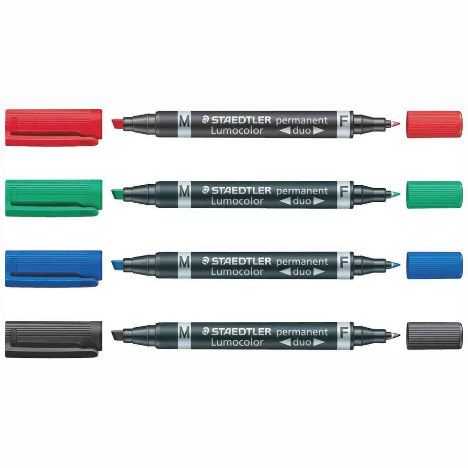 STAEDTLER Lumocolor Duo F + M permanent Folienstift [wählbar] - Bild 1 von 1
