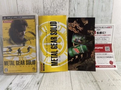 PSP Metal Gear Solid Peace Walker Japan Version KONAMI Stealth Action Game USED - Image 1 of 4