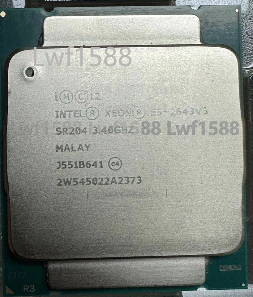Intel Xeon E5-2643 V3 3.4GHz 20MB 9.6GT/s SR204 LGA2011-3 Processor 2643 V3 - Image 1 of 1