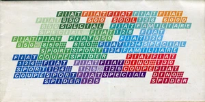 Fiat 500 850 124 128 125 130 Dino ++ Regno Unito brochure vendita colori c.1972 - Foto 1 di 2