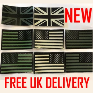 UK IR Flag Patch union jack UKSF SAS SBS american Army Infrared US Navy Seals - Picture 1 of 19
