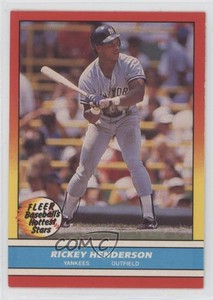 1988 Fleer Baseball's Hottest Stars Box Set Rickey Henderson #16 HOF