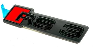 Original Audi RS3 8Y Emblem Logo Schwarz Kühlergrill 8Y0853736A - Bild 1 von 5