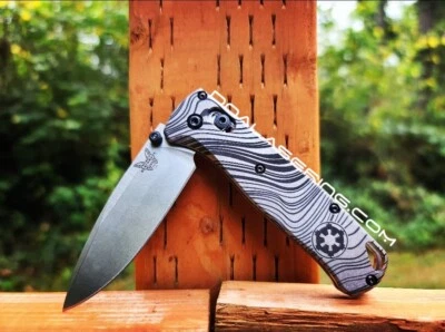 Beskar Ingot - Deep Laser Engraved Titanium SCALES ONLY - Benchmade Bugout 535 - Image 1 of 4