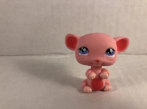 Littlest Pet Shop #633 Standing Pink Mouse Rat LPS - Picture 1 of 12