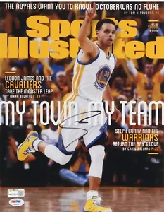 STEPHEN CURRY Signed 11x14 Photo Golden State Warriors (PSA AUTO) - Picture 1 of 3