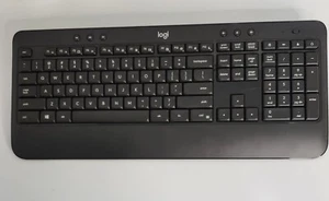 Logitech Wireless Black Logi Keyboard Mk360 Pre Owned Tested Works No Dongle - Picture 1 of 5