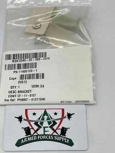 NSN# 5430-00-089-2416 P/N 114D5120-1 BOEING HELICOPTER ANGLE BRACKET - Picture 1 of 4
