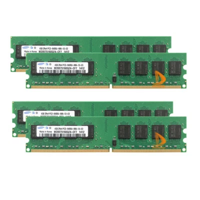 Samsung 16GB 4x 4GB PC2-6400 DDR2 DIMM High Density Memory For AMD CPU Chipset.* - Image 1 of 4