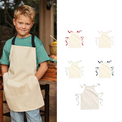 Westford Mill Fairtrade Cotton Junior Craft Apron W362 - Boys Girls Craft Apron - Image 1 of 4