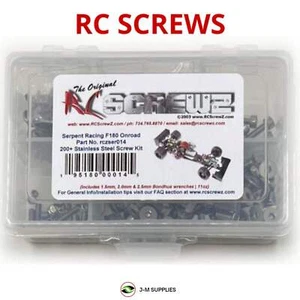 RCScrewZ Kit viti inox ser014 per Serpent F-180 Nitro 1/8th #300001 | SET - Foto 1 di 15