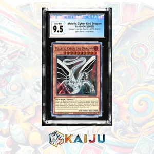 Yu-Gi-Oh! Malefic Cyber End Dragon 2022 GFP2-EN101 Ultra Rare 1st Ed CGC GMT 10 - Picture 1 of 3
