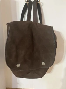 RUGBY NORTH AMERICA Zaino Moto Borsa in Pelle Resistente Marrone - Foto 1 di 15