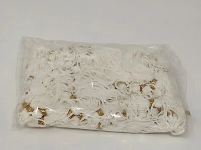 Paquete de 100 borlas vintage de cuerda de rata de satén marfil para adornos artesanales Foto 1 de 2