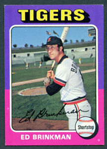 Ed Brinkman #439 signed autograph auto 1975 Topps Baseball Trading Card