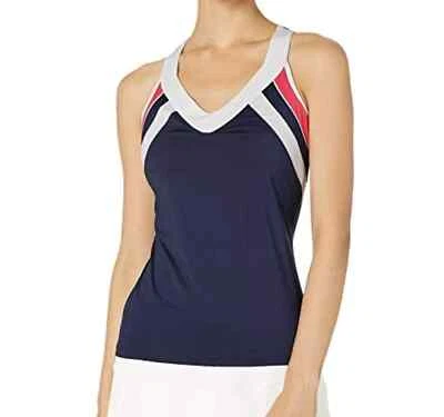 Camiseta sin mangas Fila L112343 Heritage Tennis Racerback para mujer talla L Foto 1 de 2