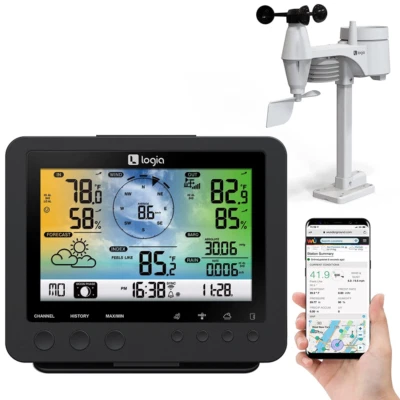 Logia 5-in-1 Wi-Fi Weather Station | Indoor/Outdoor Remote Monitoring System... - Image 1 of 4