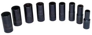 E-Z off 1/2" Drive Socket Set - Set of 9 (One Socket Used) - Sizes Listed below - Picture 1 of 5