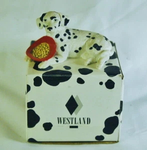 Westland Dalmatian Figurine #3208 Lying Down Firehouse Dog - Picture 1 of 5