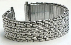 Correa de reloj elástica Twist-o-Flex tono plata acero inoxidable Speidel de 18-22 mm... - Imagen 1 de 10