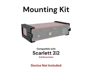Under Desk Mounting Kit for Focusrite Scarlett 2i2 Gen 3 USB Audio Interface - Picture 1 of 8