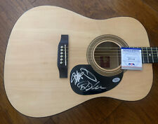 Creed X3 Band Signed Autographed Acoustic Guitar PSA Certified for sale